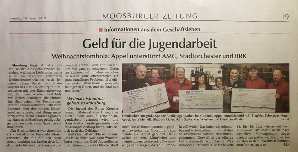 Zeitung Moosburg Stadtorchester